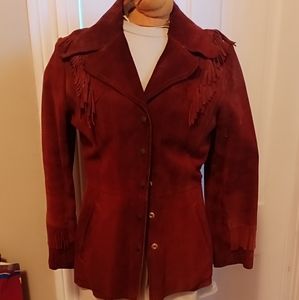 Vintage hideaway genuine leather jacket